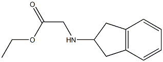 RS-(2-Indanyl)glycine ethyl ester Struktur