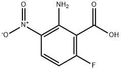 2-Amino-6-fluoro-3-nitro-benzoic acid Struktur