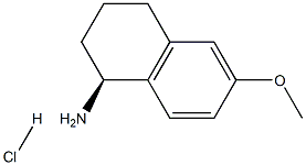 (1S)-6-METHOXY-1,2,3,4-TETRAHYDRONAPHTHALEN-1-AMINE HYDROCHLORIDE Struktur