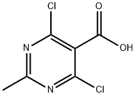 4,6-Dichloro-2-methyl-5-pyrimidinecarboxylic acid Struktur