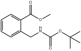 METHYL 2-((TERT-BUTOXYCARBONYLAMINO)METHYL)BENZOATE Struktur