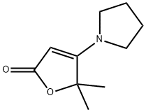 5,5-dimethyl-4-pyrrolidin-1-ylfuran-2-one Struktur