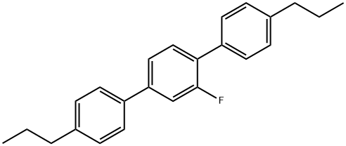 1,1':4',1''-Terphenyl, 2'-fluoro-4,4''-dipropyl- Structure