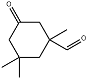 1,3,3-trimethyl-5-oxocyclohexane-1-carbaldehyde Struktur