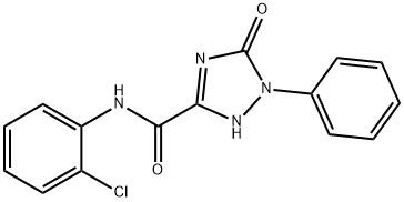 N-(2-CHLOROPHENYL)-5-OXO-1-PHENYL-2,5-DIHYDRO-1H-1,2,4-TRIAZOLE-3-CARBOXAMIDE Struktur