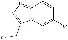 6-bromo-3-(chloromethyl)-[1,2,4]triazolo[4,3-a]pyridine Struktur