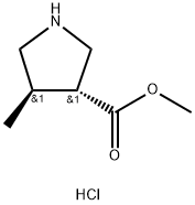 trans-Methyl 4-methylpyrrolidine-3-carboxylate hydrochloride, 1065065-28-2, 結(jié)構(gòu)式