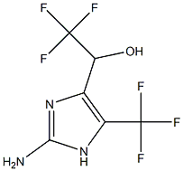 1-(2-AMINO-5-(TRIFLUOROMETHYL)-1H-IMIDAZOL-4-YL)-2,2,2-TRIFLUOROETHANOL Struktur