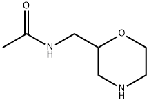 N-(MORPHOLIN-2-YLMETHYL)ACETAMIDE Struktur