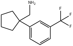 (1-(3-(TRIFLUOROMETHYL)PHENYL)CYCLOPENTYL)METHANAMINE Struktur