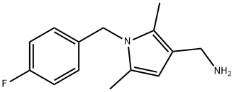 {[1-(4-fluorobenzyl)-2,5-dimethyl-1H-pyrrol-3-yl]methyl}amine Struktur