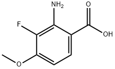 2-アミノ-3-フルオロ-4-メトキシ安息香酸 化學(xué)構(gòu)造式