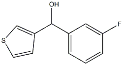 (3-FLUOROPHENYL)(THIOPHEN-3-YL)METHANOL Struktur