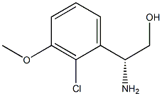 (2R)-2-AMINO-2-(2-CHLORO-3-METHOXY-PHENYL)ETHANOL Struktur