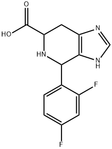 4-(2,4-difluorophenyl)-3H,4H,5H,6H,7H-imidazo[4,5-c]pyridine-6-carboxylic acid Struktur