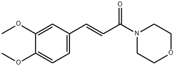 (2E)-3-(3,4-dimethoxyphenyl)-1-(morpholin-4-yl)prop-2-en-1-one Struktur