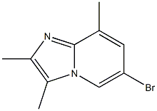 6-bromo-2,3,8-trimethylimidazo[1,2-a]pyridine Struktur