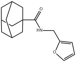 N-(2-furylmethyl)-1-adamantanecarboxamide Struktur