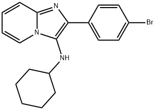 2-(4-BROMOPHENYL)-N-CYCLOHEXYLIMIDAZO[1,2-A]PYRIDIN-3-AMINE Struktur