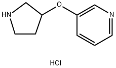 3-pyrrolidin-3-yloxypyridine:hydrochloride Struktur