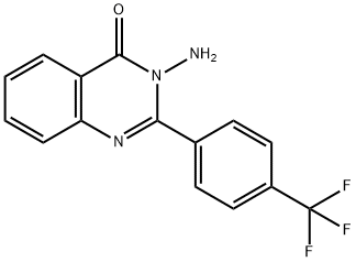 3-AMINO-2-(4-(TRIFLUOROMETHYL)PHENYL)QUINAZOLIN-4(3H)-ONE Struktur