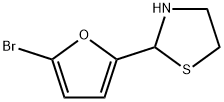 2-(5-bromofuran-2-yl)-1,3-thiazolidine Struktur