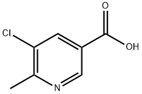 5-CHLORO-6-METHYLNICOTINIC ACID Struktur