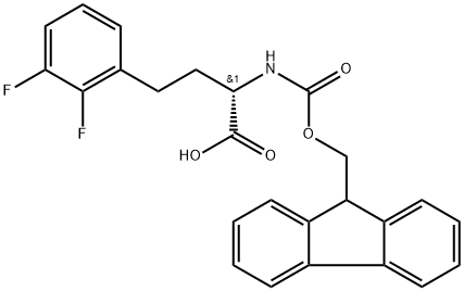 Fmoc-2,3-difluoro-L-homophenylalanine Struktur