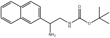 tert-butyl N-[2-amino-2-(naphthalen-2-yl)ethyl]carbamate Struktur