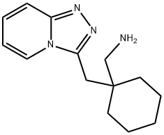 [1-([1,2,4]triazolo[4,3-a]pyridin-3-ylmethyl)cyclohexyl]methanamine Struktur