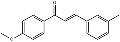 (2E)-1-(4-methoxyphenyl)-3-(3-methylphenyl)prop-2-en-1-one Struktur