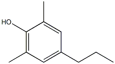 Phenol, 2,6-dimethyl-4-propyl- Struktur