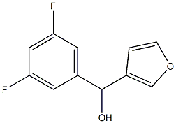 (3,5-DIFLUOROPHENYL)(FURAN-3-YL)METHANOL Struktur