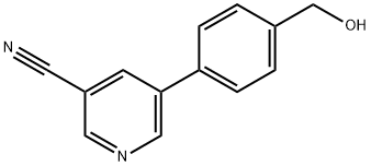 5-(4-(HYDROXYMETHYL)PHENYL)NICOTINONITRILE Struktur