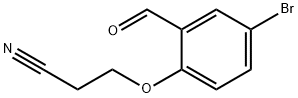 3-(4-BROMO-2-FORMYLPHENOXY)PROPANENITRILE Struktur