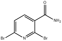 2,6-Dibromopyridine-3-carboxamide Struktur