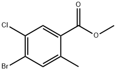 METHYL 4-BROMO-5-CHLORO-2-METHYLBENZOATE Struktur