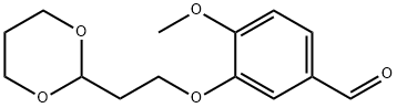 3-(2-(1,3-DIOXAN-2-YL)ETHOXY)-4-METHOXYBENZALDEHYDE Struktur