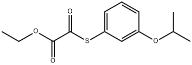 ETHYL 2-((3-ISOPROPOXYPHENYL)THIO)-2-OXOACETATE Struktur