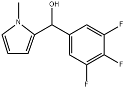 1-(1H-PYRROL-2-YL)-1-(3,4,5-TRIFLUOROPHENYL)ETHANOL Struktur