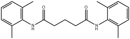 N,N'-bis(2,6-dimethylphenyl)pentanediamide Struktur