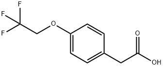 [4-(2,2,2-trifluoroethoxy)phenyl]acetic acid Struktur