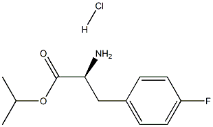 4-fluoro- Phenylalanine 1-methylethyl ester, hydrochloride Struktur