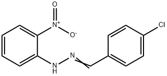 1-(4-chlorobenzylidene)-2-(2-nitrophenyl)hydrazine Struktur