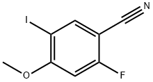 2-Fluoro-5-iodo-4-methoxy-benzonitrile Struktur