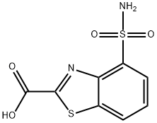 4-sulfamoyl-1,3-benzothiazole-2-carboxylic acid Struktur