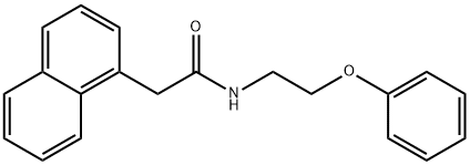 2-naphthalen-1-yl-N-(2-phenoxyethyl)acetamide Struktur