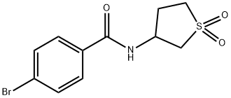 4-bromo-N-(1,1-dioxidotetrahydrothiophen-3-yl)benzamide Struktur