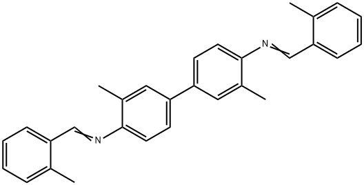 3,3'-dimethyl-N,N'-bis(2-methylbenzylidene)-4,4'-biphenyldiamine Struktur