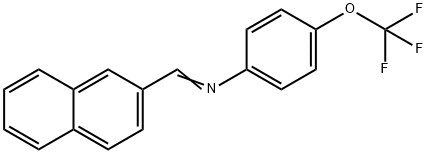 N-(2-naphthylmethylene)-4-(trifluoromethoxy)aniline Struktur